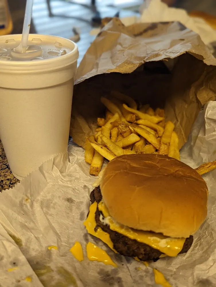 Cheeseburger Combo Burger and Fries